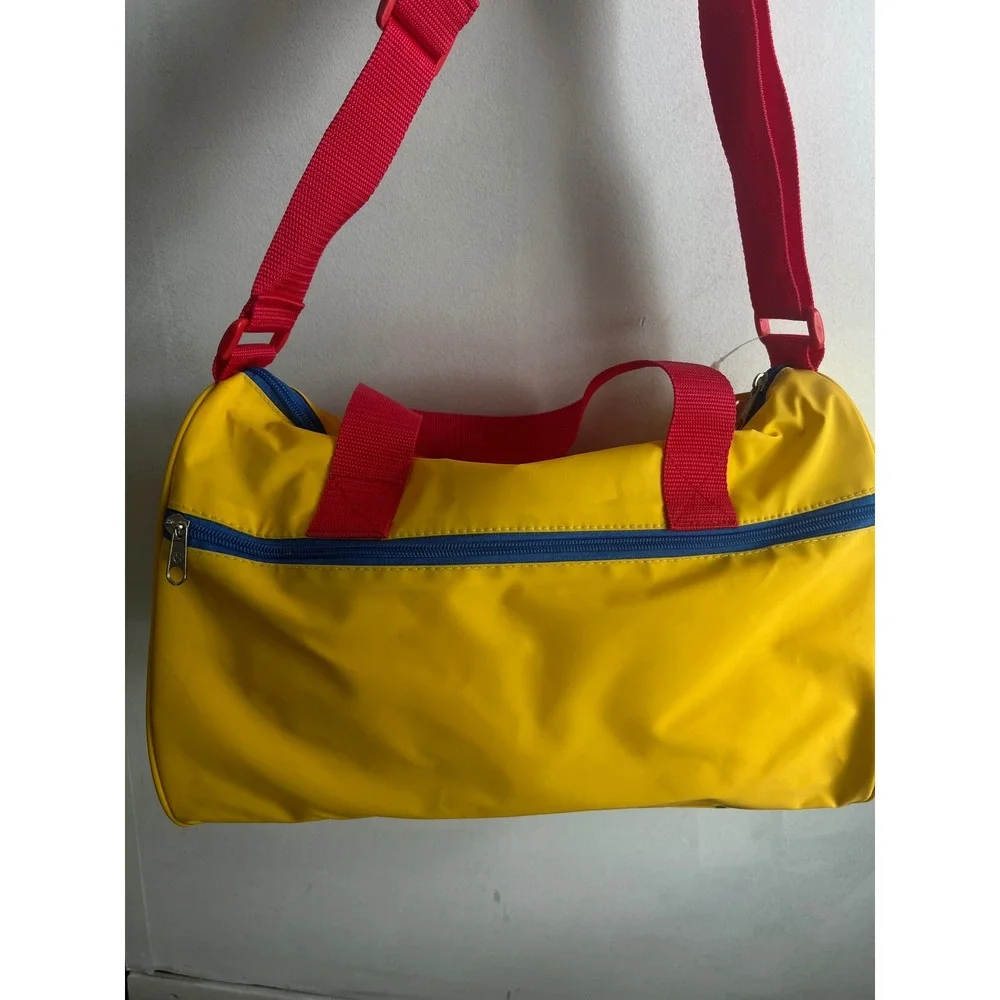 Vintage Crayola Carryalong Bag by Aetna NOS New With Tags Yellow Rainbow School